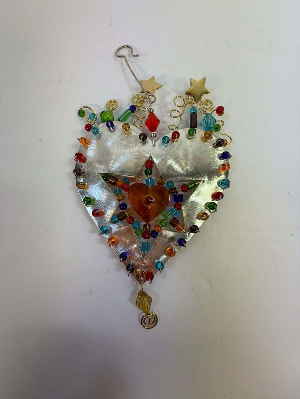 Pilgrim Imports Red & Green Lite Brite Heart Ornament